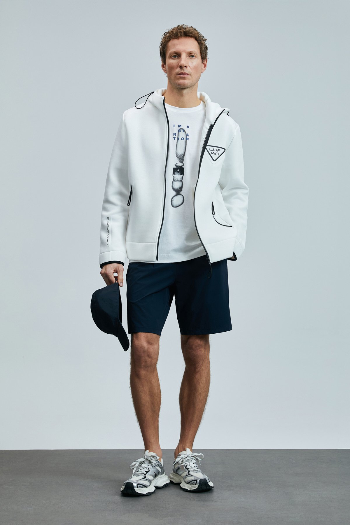 Second Erkek Şort Eşofman Lacivert - Lufian