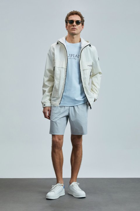 Second Erkek Şort Eşofman Taş - Lufian