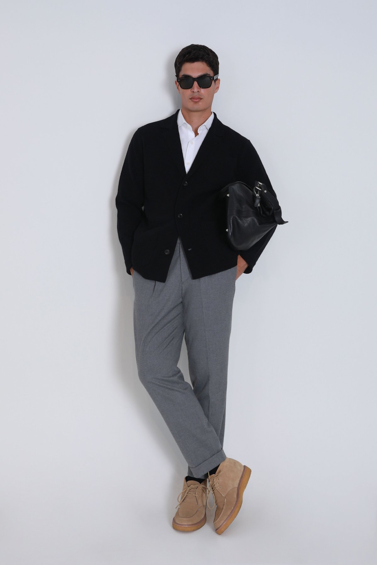 Shay Erkek Hırka Siyah - Lufian