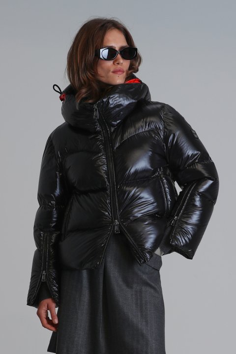 Shay Kaz Tüyü Kadın Mont Siyah - Lufian