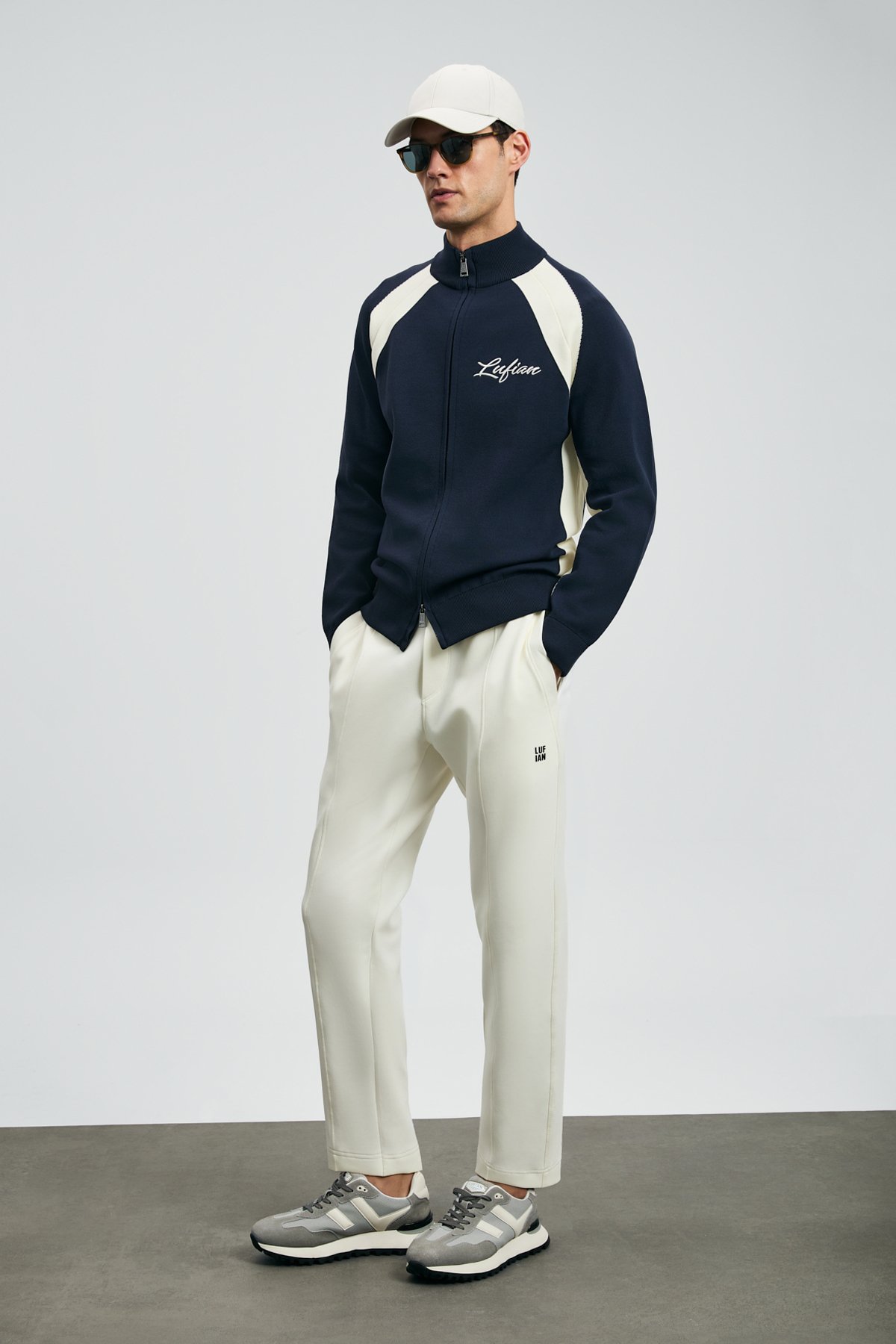 Male Cardigan Navy - Lufian (1)