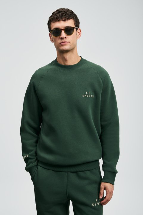Sıgma Men's Sweatshirt Grass Green - Lufian