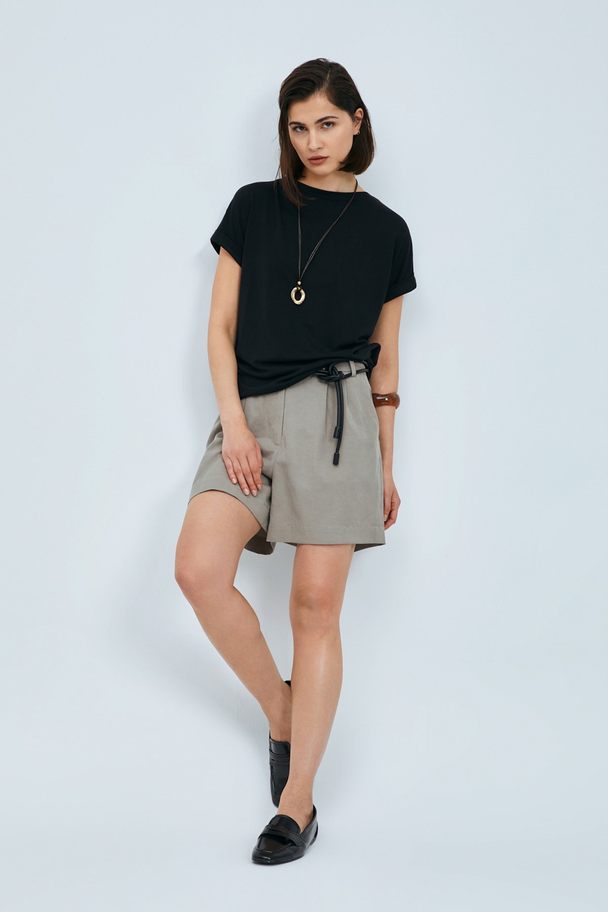 Sıgnorıa Women's Modal Blend T-Shirt Black - LUFIAN (1)