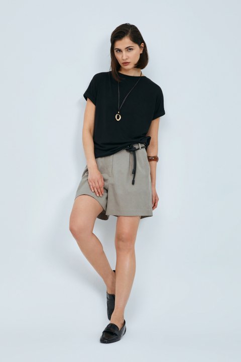 Sıgnorıa Women's Modal Blend T-Shirt Black - LUFIAN (1)