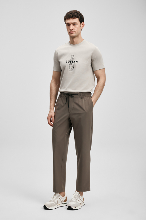 Sımbad Modern Grafik T- Shirt Taş - Lufian (1)