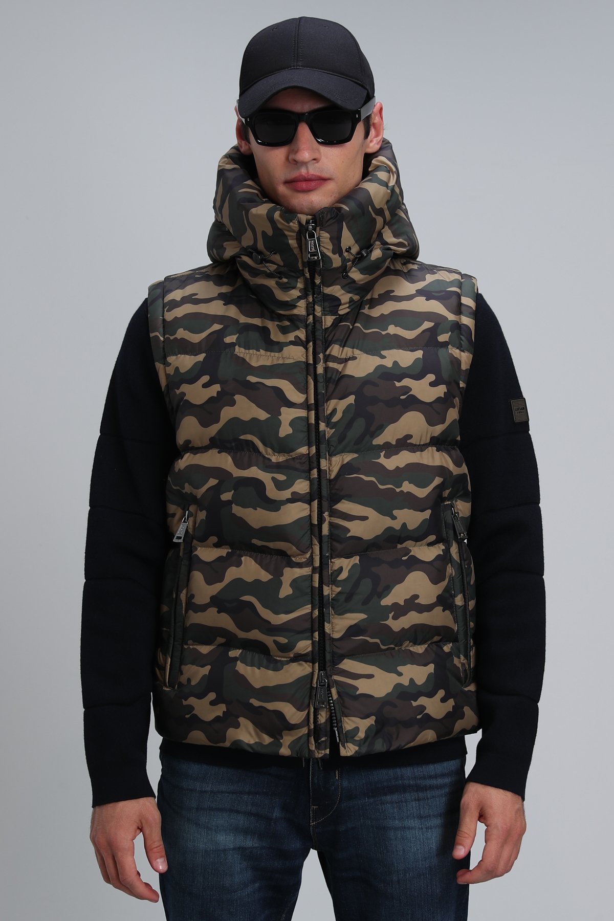 Sımon Kaz Tüyü Erkek Yelek Kahverengi - Lufian