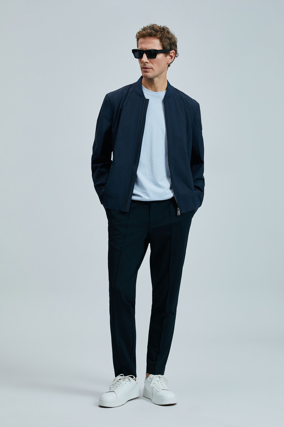 Sımon Smart Erkek Chino Pantolon Slim Fit Lacivert - Lufian (1)