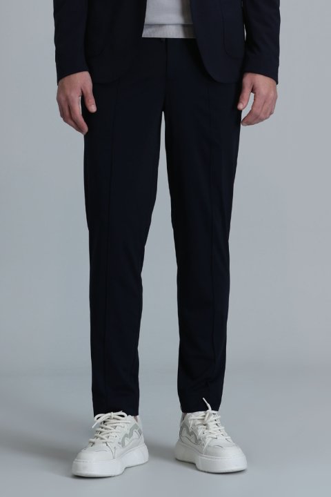 Simon Smart Erkek Chino Pantolon Slim Fit Lacivert - Lufian (1)