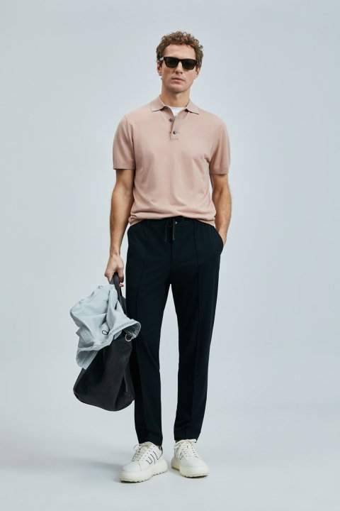 Sımon Smart Erkek Chino Pantolon Slim Fit Siyah - Lufian