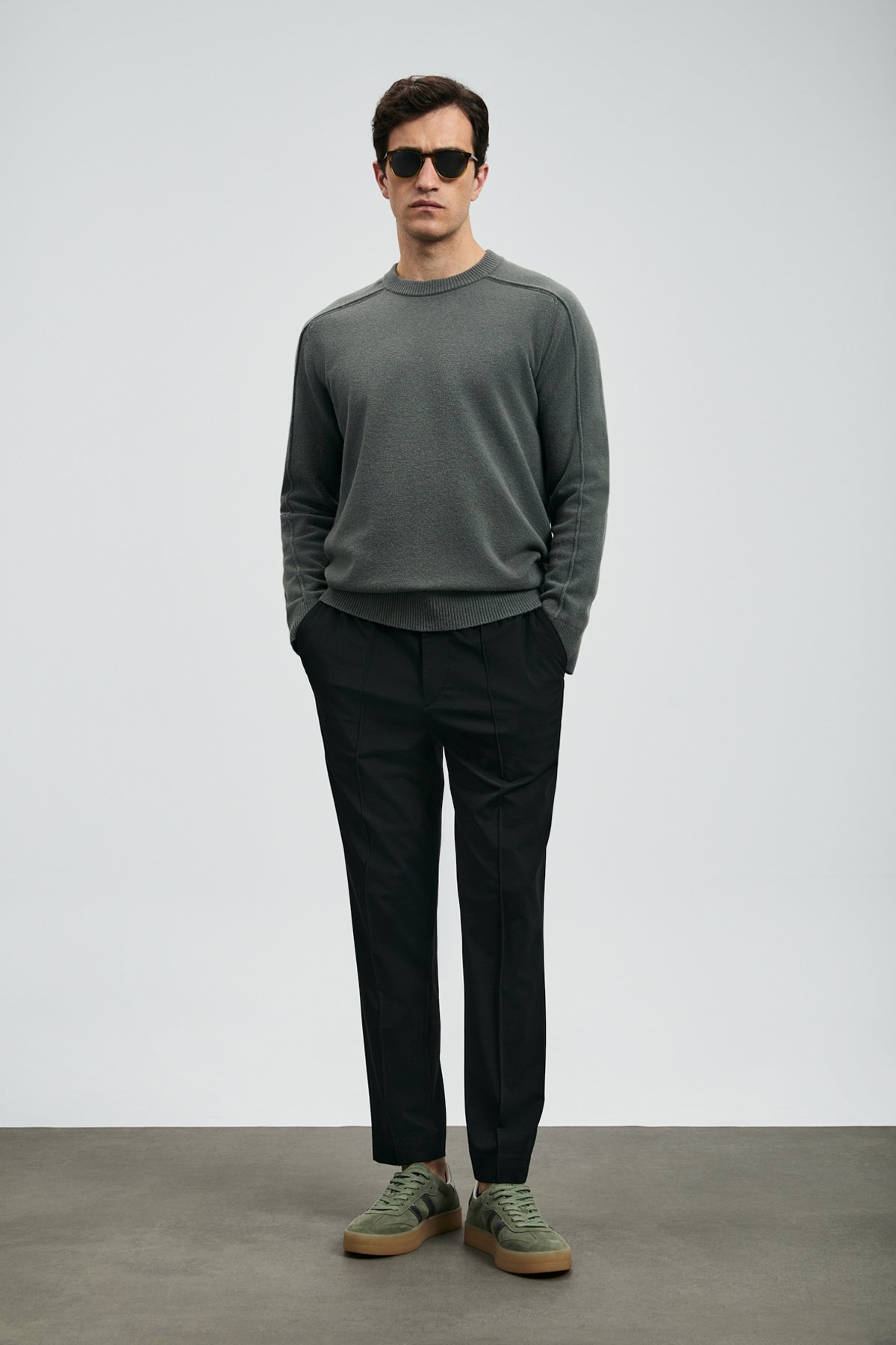 Sımon Smart Erkek Chino Pantolon Slim Fit Siyah - Lufian