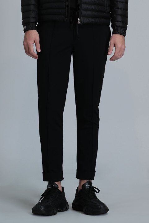 Simon Smart Erkek Chino Pantolon Slim Fit Siyah - Lufian (1)