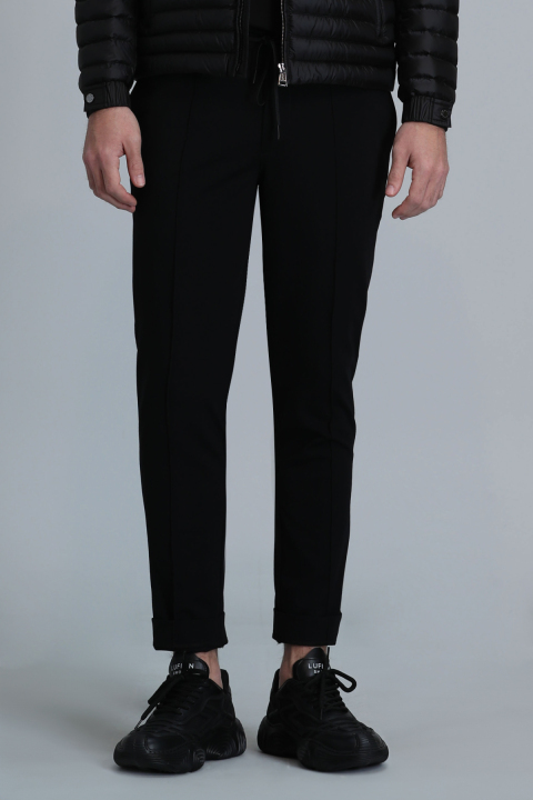 Simon Smart Erkek Chino Pantolon Slim Fit Siyah - Lufian (1)