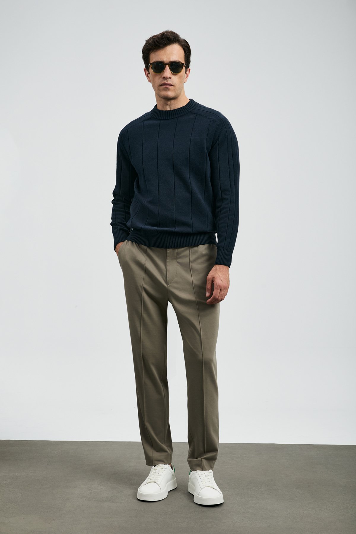 Smart Mens Chino Pants Slım Fıt Soıl - Lufian