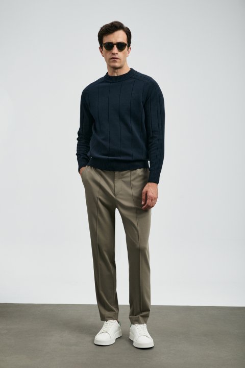 Sımon Smart Erkek Chino Pantolon Slim Fit Toprak - Lufian