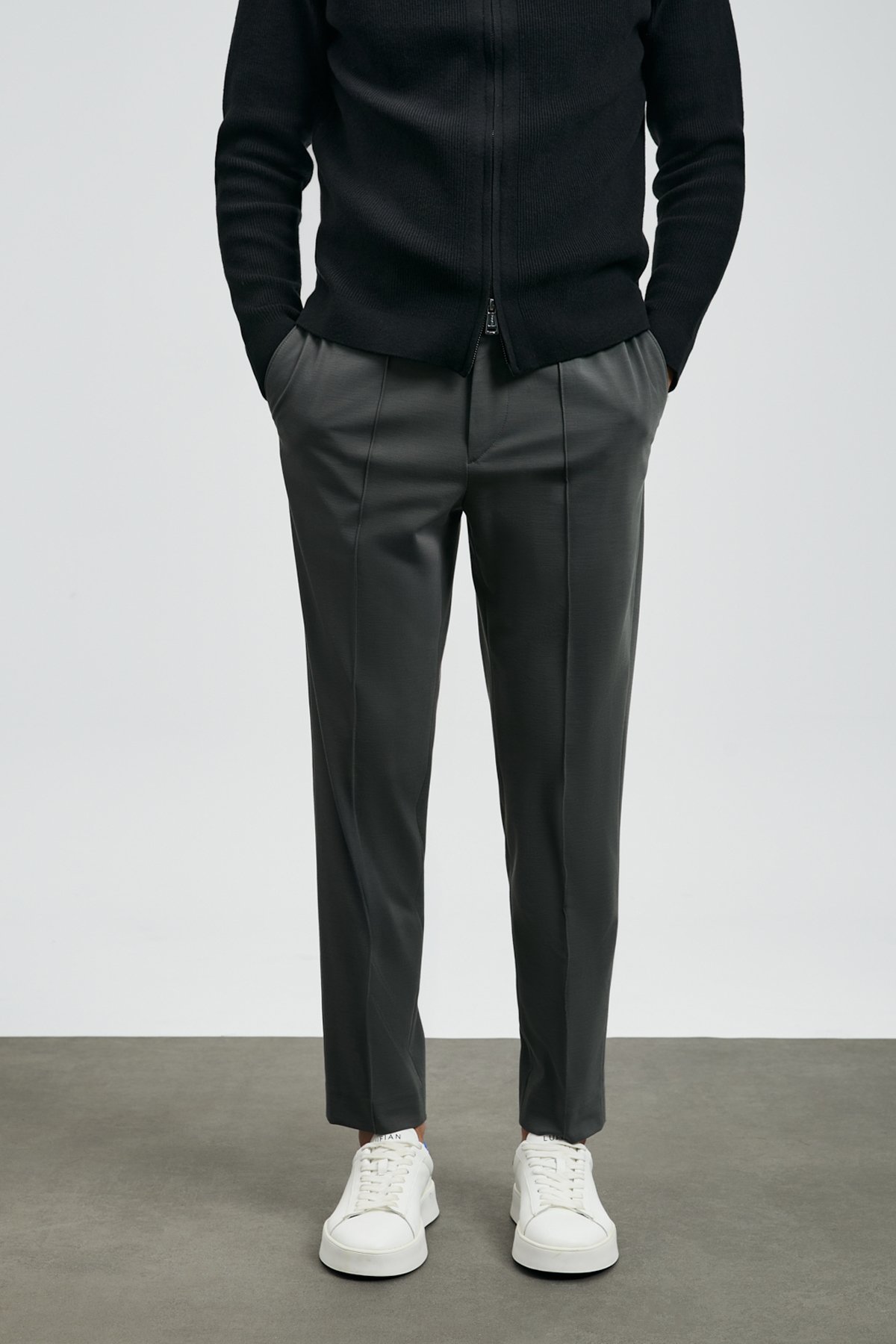 Sımon Smart Erkek Chino Pantolon Slim Fit Yeşil - Lufian (1)