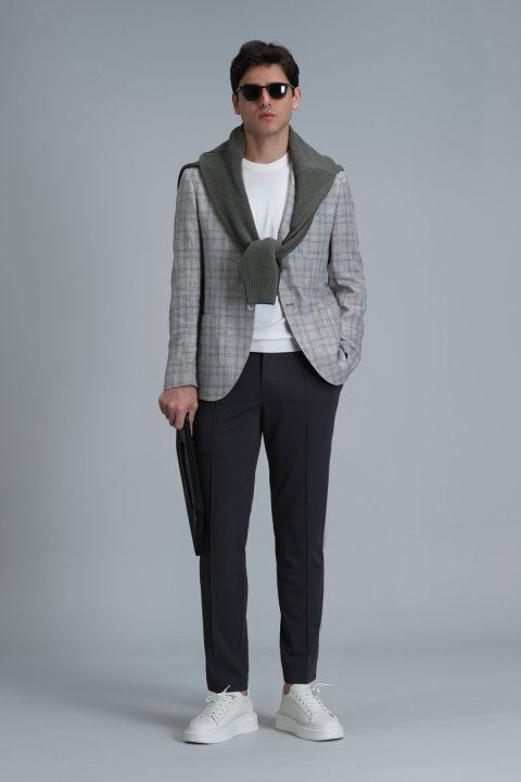 Simon Smart Erkek Chino Pantolon Slim Fit Yeşil - Lufian (1)