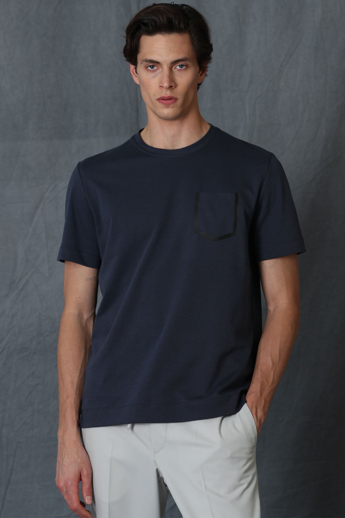 Sırıus Modern Grafik T- Shirt Antrasit - Lufian