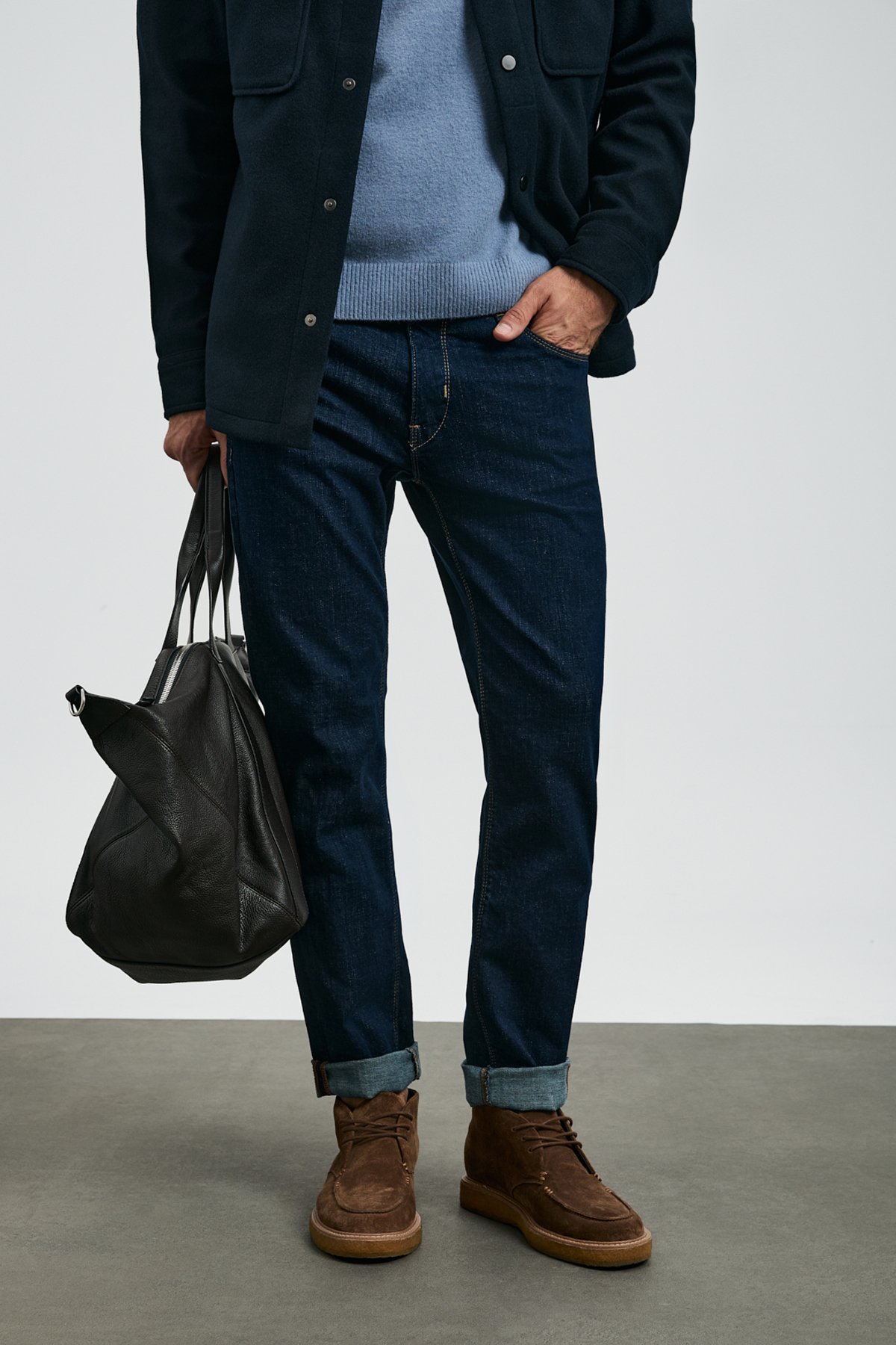 Sky Smart Jean Erkek Pantolon Slim Fit Mavi - Lufian (1)