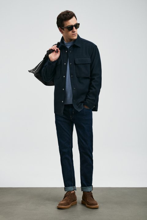Sky Smart Jean Erkek Pantolon Slim Fit Mavi - LUFIAN