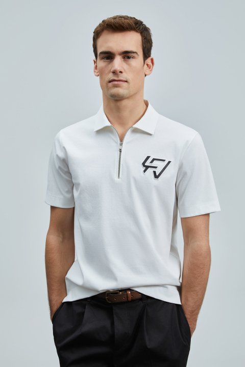 Slash Smart Erkek Polo Tişört Kırık Beyaz - Lufian (1)