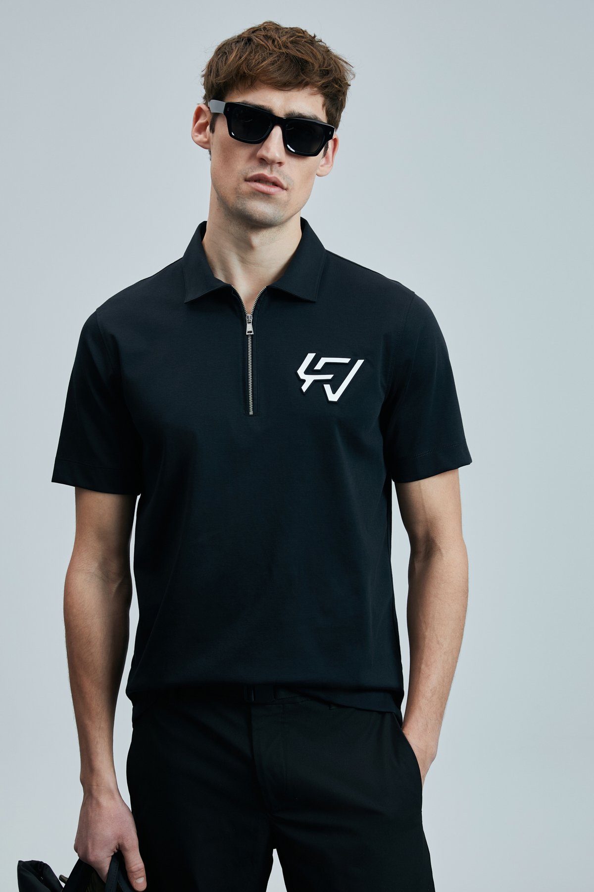 Slash Smart Erkek Polo Tişört Siyah - Lufian (1)