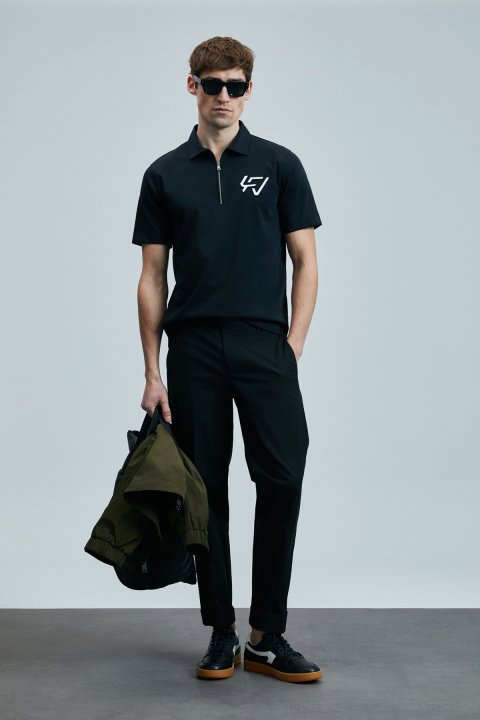 Slash Smart Erkek Polo Tişört Siyah - Lufian