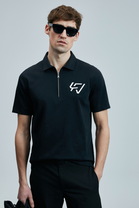 Slash Smart Erkek Polo Tişört Siyah - Lufian (1)