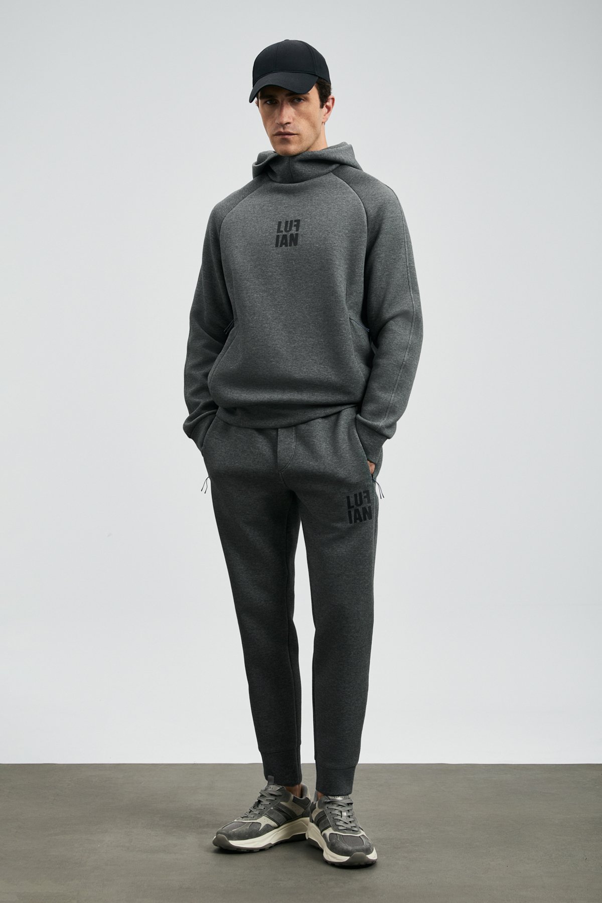 Snow Erkek Sweatshirt Antrasit - LUFIAN