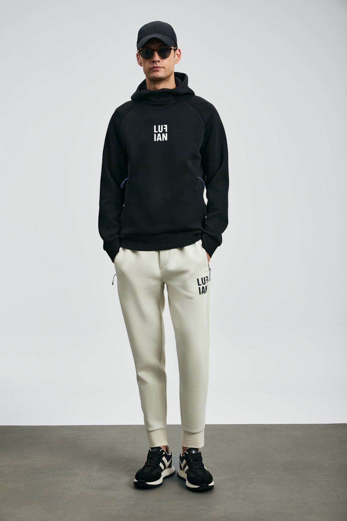 Snow Erkek Sweatshirt Siyah - Lufian (1)