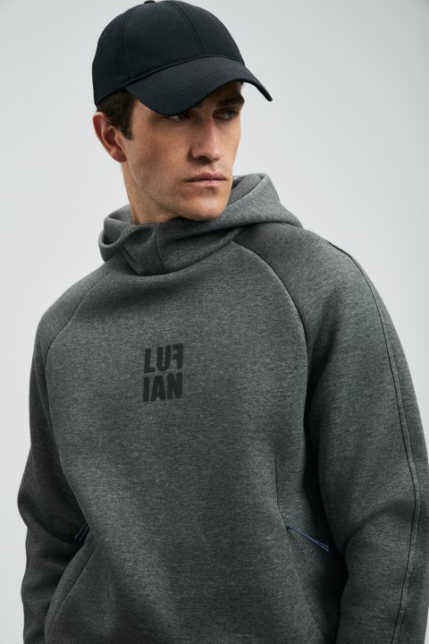 Snow Men's Sweatshirt Anthracite - Lufian