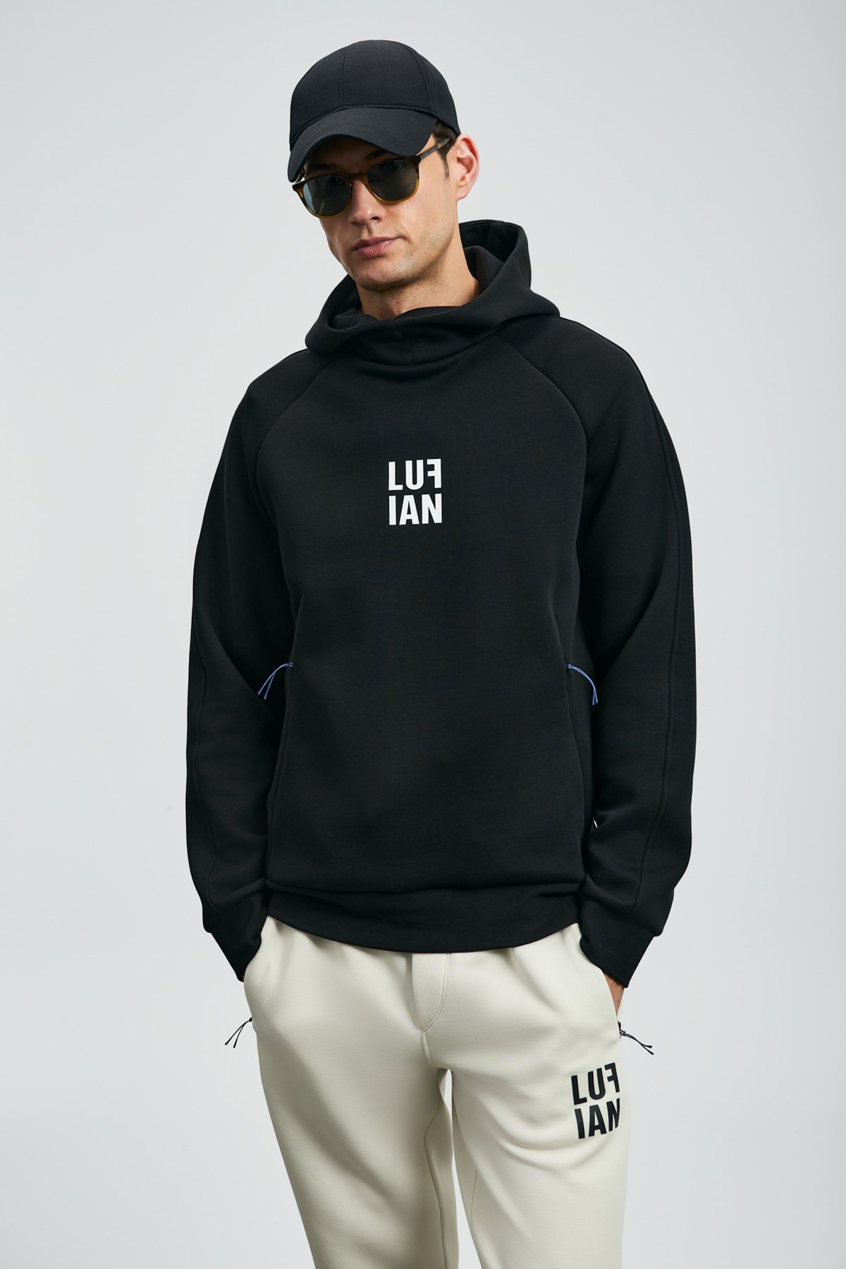 Snow Erkek Sweatshirt Siyah - Lufian