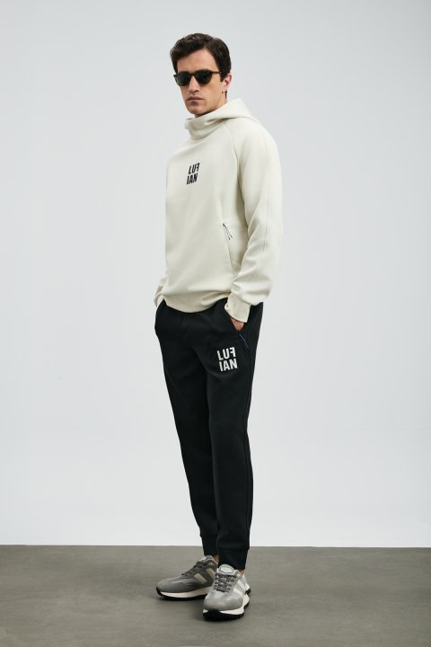 Snow Men's Sweatshirt Off White - Lufian (1)