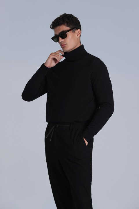 Soıl Erkek Kazak Siyah - Lufian