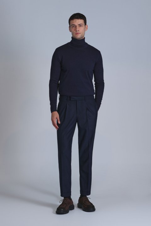 Soıl Men's Sweater Navy Blue - Lufian (1)