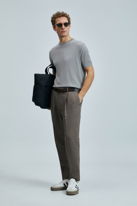 Spear Erkek Pamuklu Kazak Açık Gri - Lufian (1)