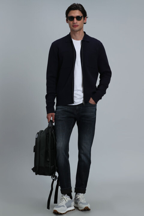 Spell Smart Jean Erkek Pantolon Slim Fit Mavi - Lufian