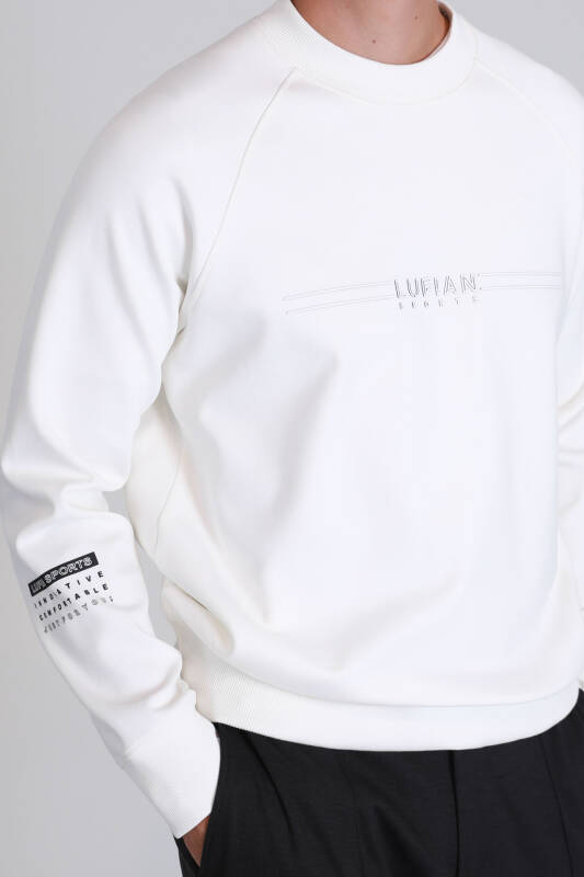 Squıre Erkek Sweatshirt Kırık Beyaz - 3