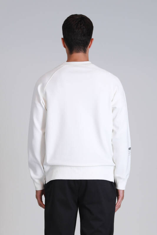 Squıre Erkek Sweatshirt Kırık Beyaz - 6