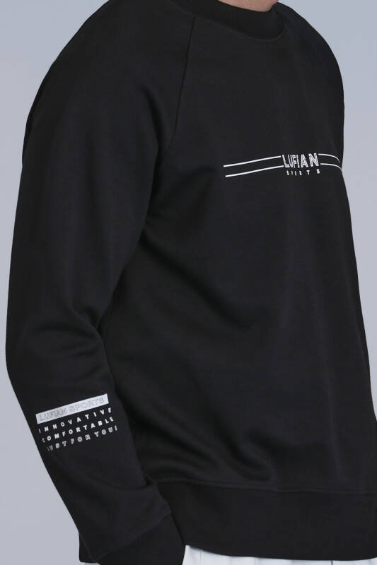 Squıre Erkek Sweatshirt Siyah - 3