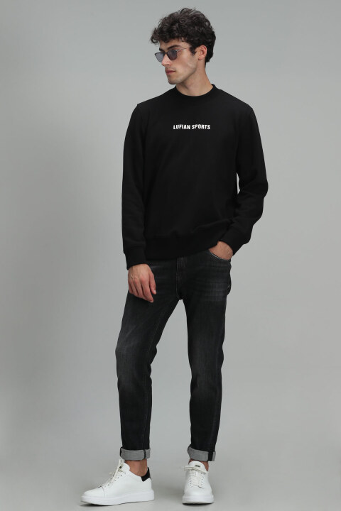 Star Male Sweatshirt Black - Lufian