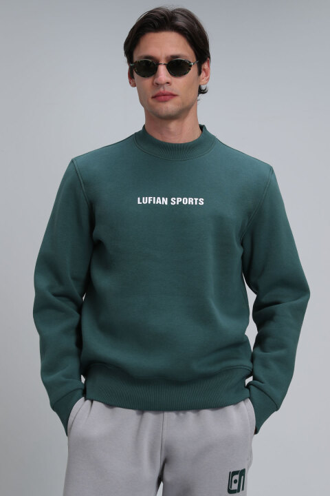 Star Erkek Sweatshirt Yeşil - Lufian