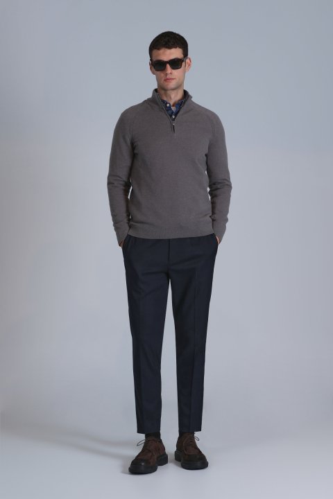 Stavan Men's Sweater Mink - LUFIAN (1)
