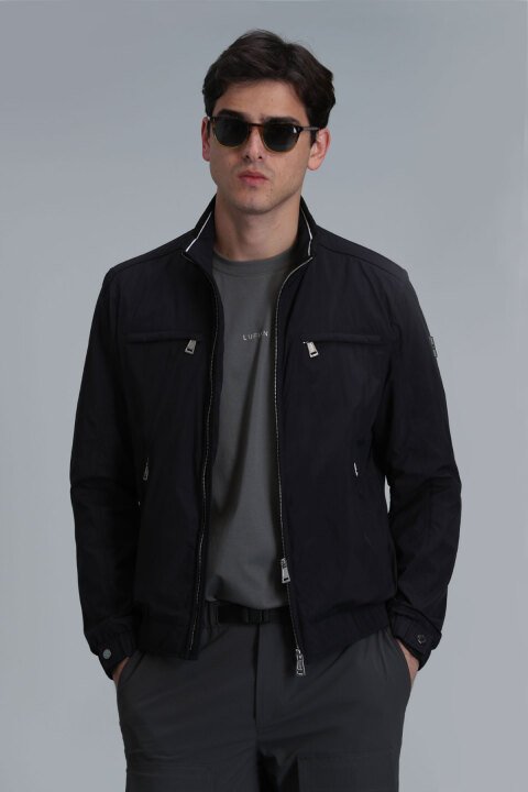 Stephan Male Coat Black - Lufian
