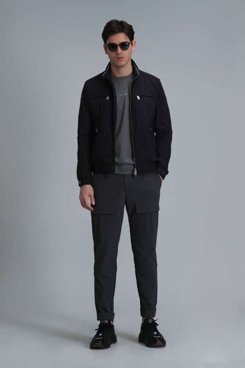 Stephan Male Coat Black - Lufian (1)