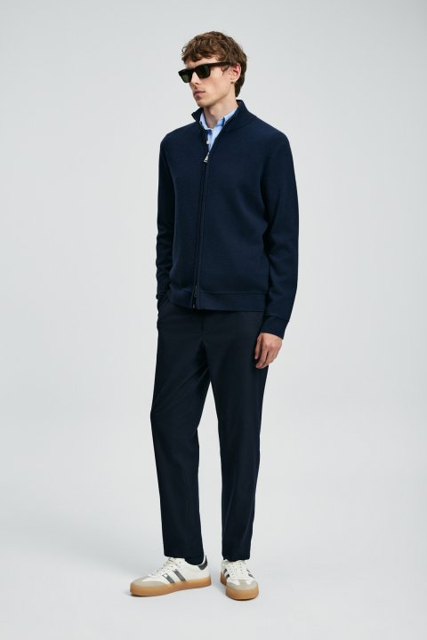 Sterno Smart Erkek Chino Pantolon Slim Fit Lacivert - LUFIAN