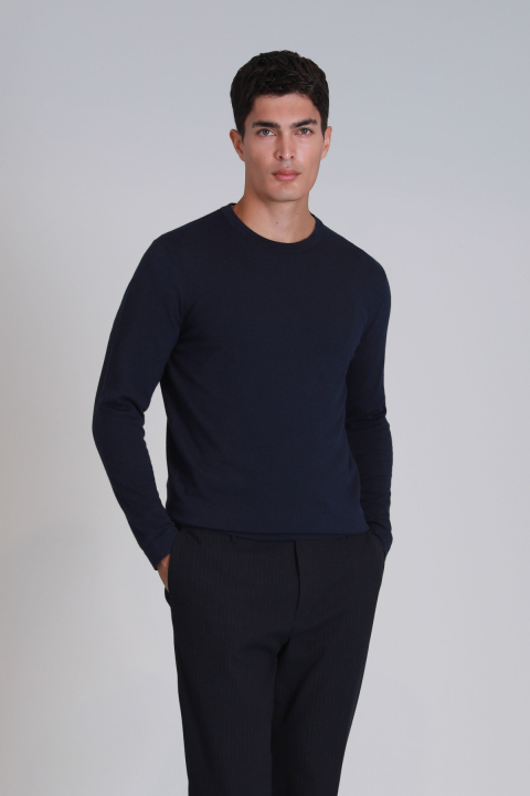 Stone Erkek Kazak Lacivert - Lufian