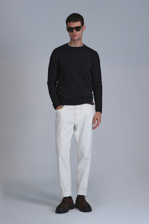 Stone Erkek Kazak Siyah - Lufian (1)