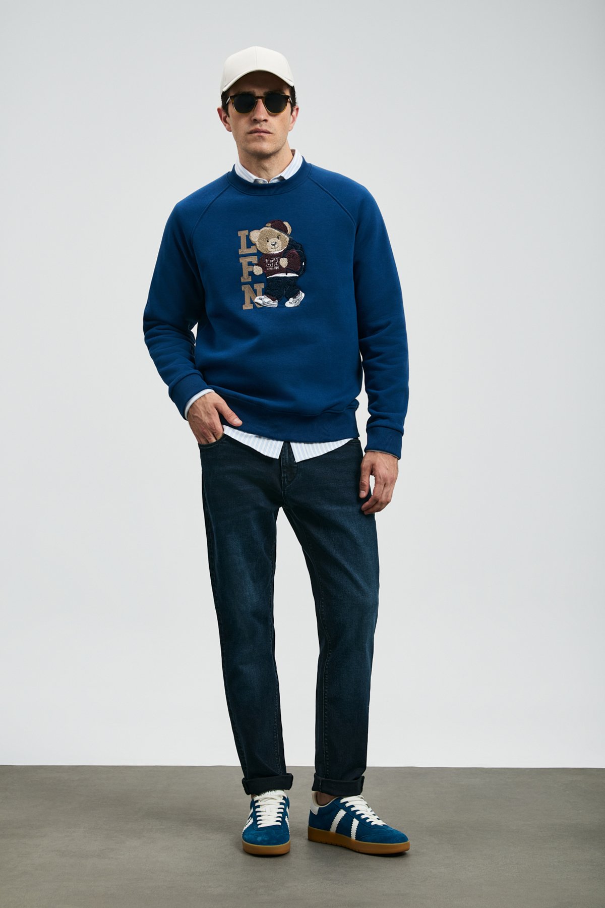 Storm Erkek Sweatshirt Saks - Lufian (1)