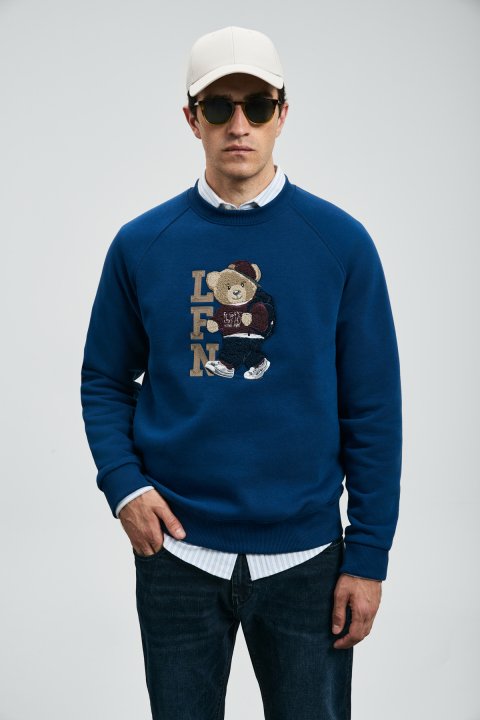 Storm Erkek Sweatshirt Saks - Lufian