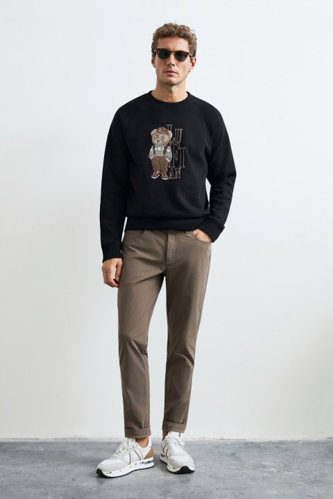 Male Sweatshirt Black - LUFIAN